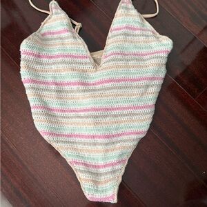 Lovers + Friends Pastel Striped Kids Bodysuit